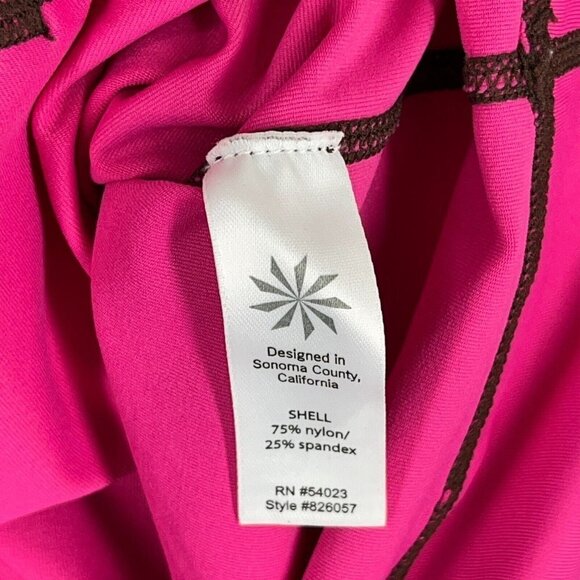 Athleta Shirt Womens Small Pink Summer Shade Rash Gaurd Surf Too Long Sleeve - Picture 7 of 11
